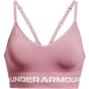 Under Armour SEAMLESS LOW LONG BRA Športová podprsenka, ružová, veľkosť