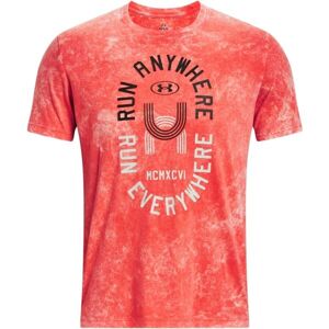 Under Armour RUN ANYWHERE TEE Pánske tričko, červená, veľkosť