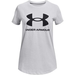 Under Armour LIVE SPORTSTYLE GRAPHIC SS Dievčenské tričko, sivá, veľkosť