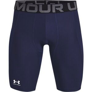 Under Armour HG ARMOUR LONG SHORTS Pánske kompresné kraťasy, tmavo modrá, veľkosť