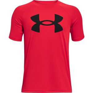 Under Armour TECH BIG LOGO SS Chlapčenské tričko, červená, veľkosť