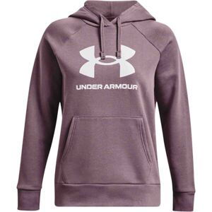 Under Armour RIVAL FLEECE BIG LOGO Dámska mikina, fialová, veľkosť