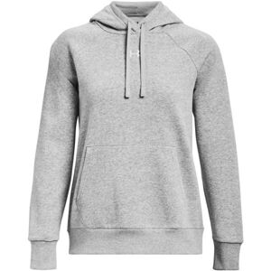 Under Armour RIVAL FLEECE HOODIE Dámska mikina, sivá, veľkosť