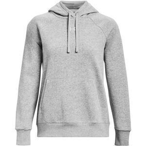 Under Armour RIVAL FLEECE HOODIE Dámska mikina, sivá, veľkosť