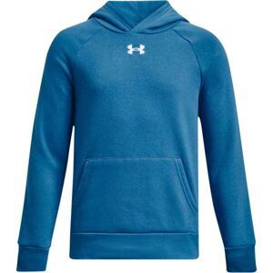 Under Armour RIVAL FLEECE HOODIE Chlapčenská mikina, modrá, veľkosť