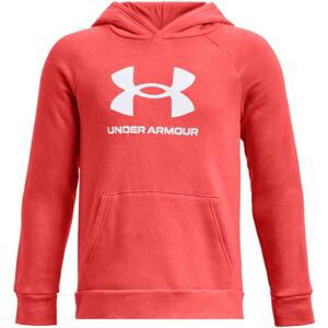 Under Armour RIVAL FLEECE BL HOODIE Chlapčenská mikina, červená, veľkosť