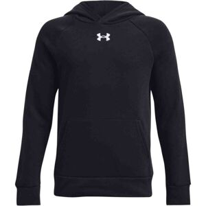 Under Armour RIVAL FLEECE HOODIE Chlapčenská mikina, čierna, veľkosť