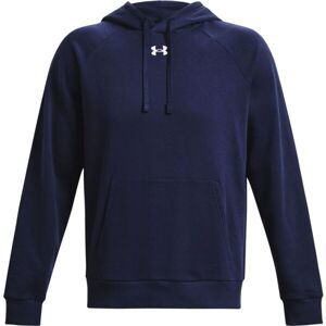 Under Armour RIVAL FLEECE HOODIE Pánska mikina, tmavo modrá, veľkosť