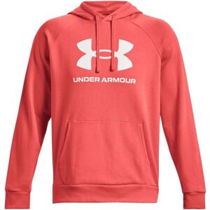 Under Armour RIVAL FLEECE LOGO HD Pánska mikina, červená, veľkosť