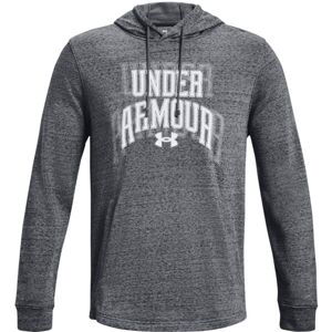 Under Armour RIVAL TERRY GRAPHIC Pánska mikina, tmavo sivá, veľkosť