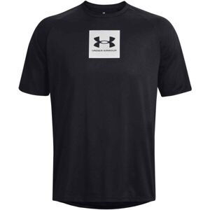 Under Armour TECH PRINT FILL SS Pánske tričko, čierna, veľkosť