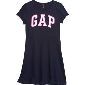 GAP SHORT SLEEVE LOGO Dievčenské šaty, tmavo modrá, veľkosť