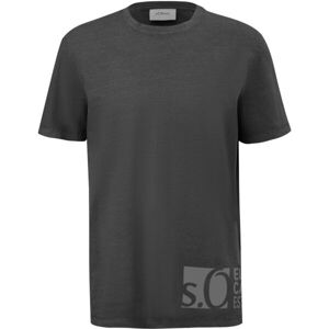 s.Oliver RL T-SHIRT Pánske tričko, tmavo sivá, veľkosť