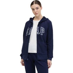 GAP FULLZIP LOGO Dámska mikina, tmavo modrá, veľkosť