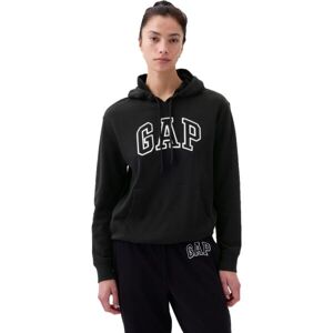 GAP PULLOVER LOGO Dámska mikina, čierna, veľkosť