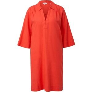 s.Oliver RL DRESS Dámske šaty, oranžová, veľkosť
