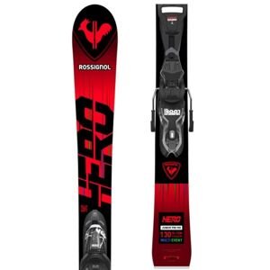 Rossignol HERO JUNIOR XPRESS + JR EXPRESS 7 GW Detské zjazdové lyže, červená, veľkosť