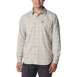 Columbia SILVER RIDGE UTILITY LITE PLAID LS Pánska košeľa, béžová, veľkosť