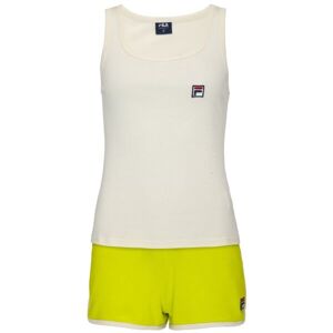 Fila SET TANK IN JERSEY SHORT PANTS IN FRENCH TERRY Dámske pyžamo, biela, veľkosť