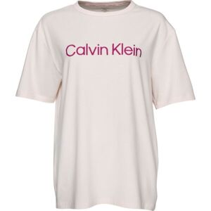 Calvin Klein S/S CREW NECK Dámske pyžamové tričko, biela, veľkosť