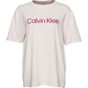 Calvin Klein S/S CREW NECK Dámske pyžamové tričko, biela, veľkosť