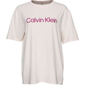 Calvin Klein S/S CREW NECK Dámske pyžamové tričko, biela, veľkosť