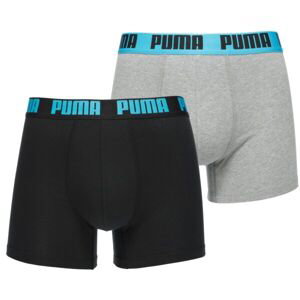 Puma MEN EVERYDAY BASIC BOXER 2P Pánske boxerky, čierna, veľkosť