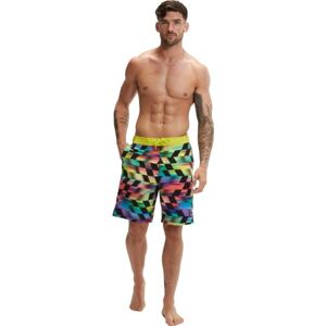 Speedo PRINT BORDI BASIN 20 Pánske šortky, mix, veľkosť