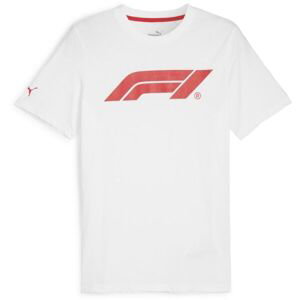 Puma F1 ESSENTIALS LOGO TEE Pánske tričko, biela, veľkosť