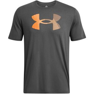 Under Armour BIG LOGO FILL SS Pánske tričko, tmavo sivá, veľkosť