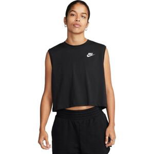 Nike SPORTSWEAR CLUB Dámske tielko, čierna, veľkosť