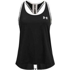 Under Armour KNOCK OUT Dievčenské tielko, čierna, veľkosť