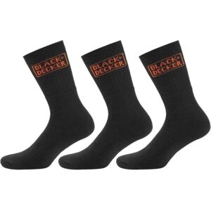 BLACK & DECKER SOCKS 3P Pracovné ponožky, čierna, veľkosť