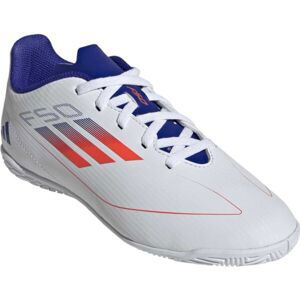 adidas F50 CLUB IN J Detská halová obuv, biela, veľkosť 38 2/3