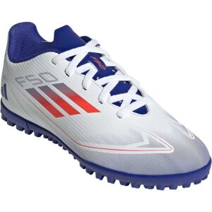 adidas F50 CLUB TF JR Detské turfy, biela, veľkosť 37 1/3