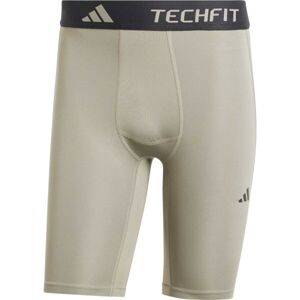 adidas TECHFIT COMPRESSION TRAINING SHORT LEGGINGS Pánske elastické kraťasy, sivá, veľkosť