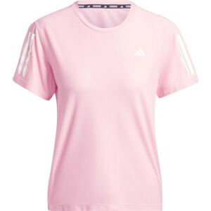 adidas OWN THE RUN T-SHIRT Dámske bežecké tričko, ružová, veľkosť