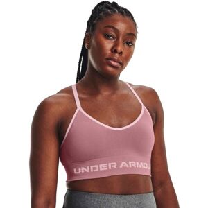 Under Armour SEAMLESS LOW LONG RIB Dámska podprsenka, ružová, veľkosť