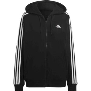 adidas ESSENTIALS 3-STRIPES OVERSIZED HOODIE Dámska mikina, čierna, veľkosť