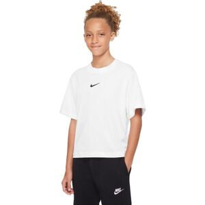 Nike SPORTSWEAR Dievčenské tričko, biela, veľkosť