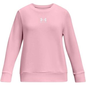 Under Armour RIVAL TERRY Dievčenská mikina, ružová, veľkosť