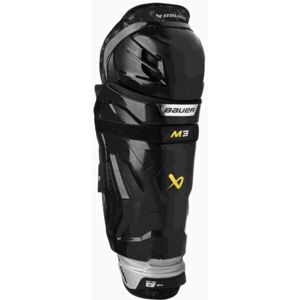 Bauer SUPREME M3 SHIN GUARD INT Juniorské chrániče holení, čierna, veľkosť