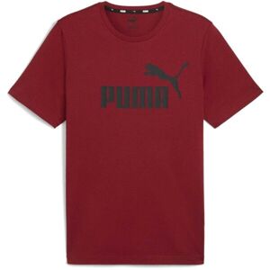 Puma ESS LOGO TEE YEL Pánske tričko, červená, veľkosť