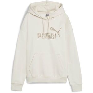 Puma ESS+ ANIMAL AOP HOODIE Dámska mikina s kapucňou, béžová, veľkosť