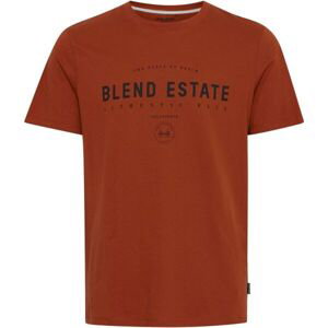 BLEND regular fit Pánske tričko, červená, veľkosť
