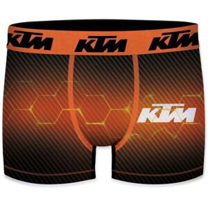 KTM HALF BEES Pánske boxerky, oranžová, veľkosť