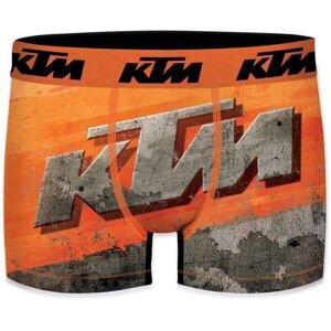KTM STONE Pánske boxerky, oranžová, veľkosť