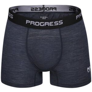 PROGRESS WARRIOR Pánske merino boxerky, tmavo modrá, veľkosť