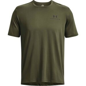 Under Armour RUSH ENERGY SS Pánske športové tričko, khaki, veľkosť