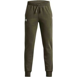 Under Armour RIVAL FLEECE JOGGERS Chlapčenské tepláky, khaki, veľkosť